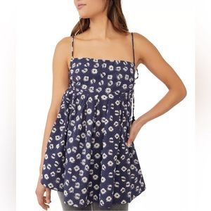 Free People Indigo Molly Tunic in Indigo Combo